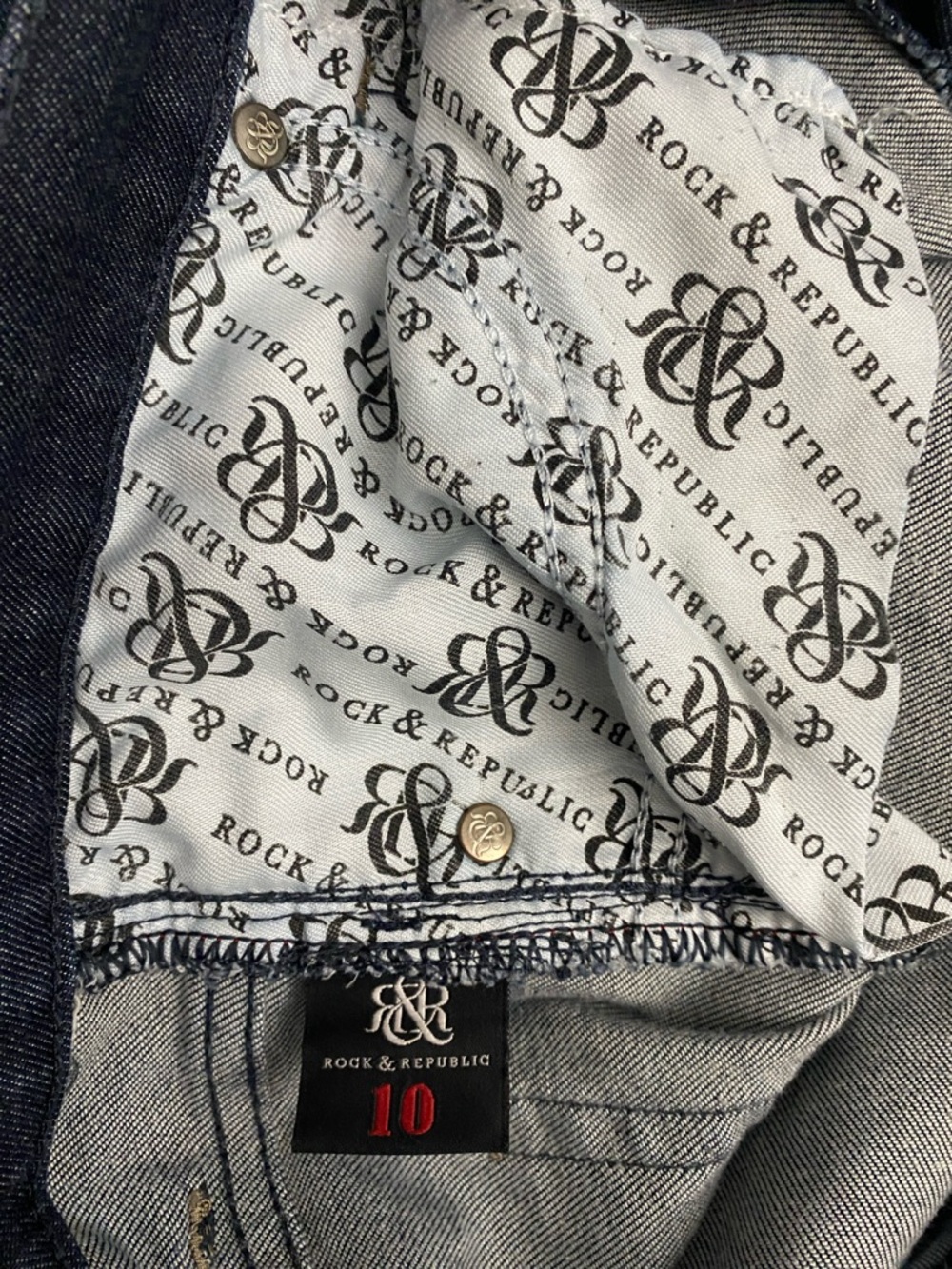 Rock & Republic Berlin Jeans R010182 Womens Sz 10 - Picture 5 of 14